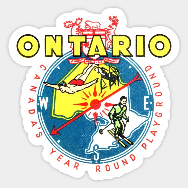 Ontario Year Round Playground Vintage Sticker by Hilda74